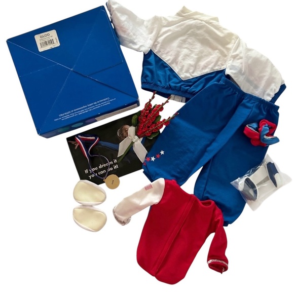 American Girl Doll Patriotic Gymnastics Set Two-in-One NOS 2004-2006 Retired - Picture 5 of 13